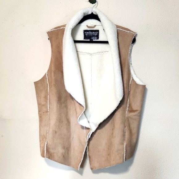 Powder River Outfitters by Panhandle Micro Suede Tan Vest Size XXL Like New!! - Picture 8 of 9